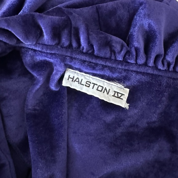 vintage Halston IV Dorian velour hostess dress caftan size large - Picture 10 of 14